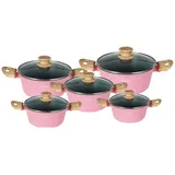Cheffinger Kochtopf-Set 10-tlg. 20 cm rund