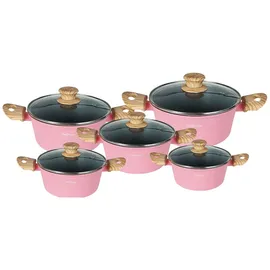 Cheffinger Kochtopf-Set 10-tlg. 20 cm rund