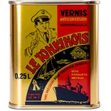 Le Tonkinois VERNIS farblos | bewährter Öl-Lack für den Innen und Aussenbereich, schichtbildend und sehr glänzend | Bootslack, Holzlack und Lack für Küchenarbeitsplatte (250ml)