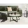 Beliani Couchtisch Metall Marmoroptik schwarz/weiß/beige rund modernes Design Ivins