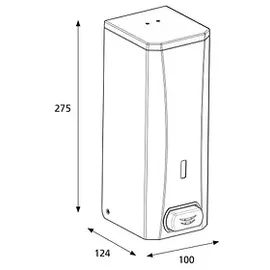Katrin Seifenspender 982517 weiß Metall 1,0 l, 1 St.