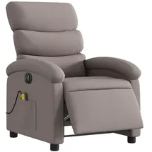 vidaXL Massagesessel Elektrisch Polyester 92 x 99,5 x 70 cm Taupe