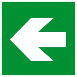 Eichner Fluchtwegsschild Richtungsangabe links/rechts