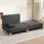 [en.casa] Schlafsessel Seinlus Polyester 81 x 88 x 68 cm Dunkelgrau mit Kissen