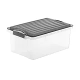 Rotho Aufbewahrungsbox 27,5 x 18 cm 1-tlg. grau