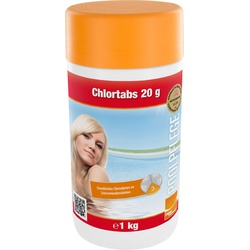 Steinbach Poolpflege Chlortabs 1 kg, 50x 20g Tabletten, Chlorprodukt