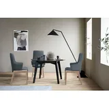 Stressless® Polsterstuhl Laurel, High Back mit Armlehne, Größe L, mit abgerundeten Beinen in Schwarz blau