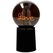 Giftcompany Glowmance LED-Leuchtkugel Neonlicht Love schwarz 21cm