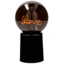 Giftcompany Glowmance LED-Leuchtkugel Neonlicht Love schwarz 21cm