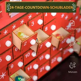 Homcom Adventskalender zum Befüllen 2023