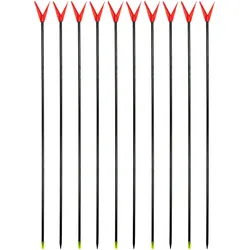 Rutenhalter 'fiber' mit Schnurlaufkerbe | 10 Stück V-Rutenauflage | 75 cm | Rot ROT 75 CM