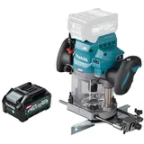 Makita Oberfräse RP 001 GM1 Akku Oberfräse 40 V max. 12 mm Brushless + 1x Akku 4,0 Ah