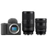 Sony Vlog-Kamera Alpha ZV-E10 II + SEL 16-55mm f/2,8 G + SEL 70-350mm f/4,5-6,3 G OSS