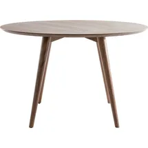 miliboo Design-Esstisch rund Nussbaum D120 LIVIA