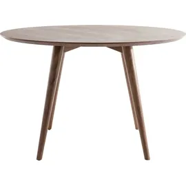 miliboo Design-Esstisch rund Nussbaum D120 LIVIA