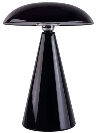 Beacon Lighting Akku-Tischleuchte Kinoko XS Kunststoff Schwarz