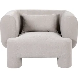 Beliani Sessel Hogbo Stoff 78 x 113 x 93 cm Beige