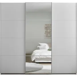 SchlafKONTOR Schiebetürenschrank Carano 215 x 204 x 63 cm Weiß