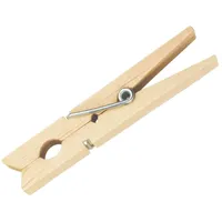 Wisefood 100 Stück - Birkenholz Wäscheklammern, - 7 cm