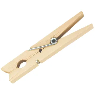 Wisefood 100 Stück - Birkenholz Wäscheklammern, - 7 cm