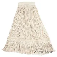 Vermop Aquva Basic Mopp mit Band Fransenmopp mit hochwertiger reiner Baumwollqualität, 450 g