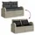 vidaXL Garten-Sofa-Set 9-tlg. hellgrau Polyrattan