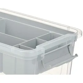 Kipit Mehrzweckbox Grau Durchsichtig Kunststoff 5 L 29,5 x 14,5 x 19,2 cm (6 Stück)