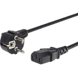PremiumCord 230V Stromkabel für PC, 10 m, schwarz