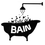 Aulley Badewanne, Badewanne, PVC, Tür, selbstklebend, wasserdicht, Wandaufkleber, Dekoration