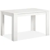 Homestyle4u Esstisch ausziehbar Weiss Esszimmertisch 80x80 in Eiche 2181,