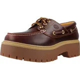 Timberland Stone Street 3 Eye Bootsschuhe - Rootbeer weit