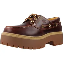 Timberland Stone Street 3 Eye Bootsschuhe - Rootbeer weit