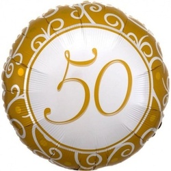 Magni Folienballon Goldene Hochzeit D43cm