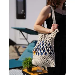 Camplife Makramee Strandtasche