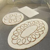 Setmat Set (3-teilig) beige oval