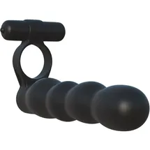 FANTASY C-RINGZ Vibro-Penisring „Posable Partner Double Penetrator“ mit Dildo, schwarz