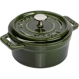 Staub Cocotte 10 cm rund basilikumgrün