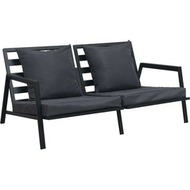 vidaXL Garten-Lounge-Set 5-tlg. grau/dunkelgrau 47819