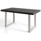 alpi möbel LOFT-U 160-260 x 77 x 90 cm dunkelgrau/weiß