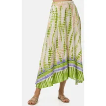 pm selected Maxirock Damen Batik Hellgrün Einheitsgröße