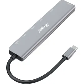 Equip USB-C 7-in-1 Multifunktionsadapter, HDMI 4K/60Hz, USB 3.2 Gen1 x 3, TF/MICRO SD, 100W USB PD