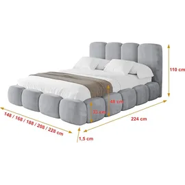 altdecor KALA 200 x 200 cm H3 Hellgrau