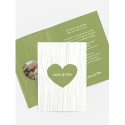 Hochzeitskarten Einladungen selbst gestalten mit Spruch und Fotos im Onlinedesigner bei Meine-Kartenmanufaktur.de