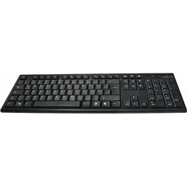 Logilink Wireless Tastatur DE Set schwarz (ID0104)