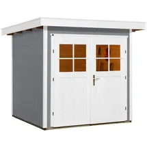 Weka Gartenhaus 227 Gr. 1 2,09 x 2,05 m grau Doppeltür