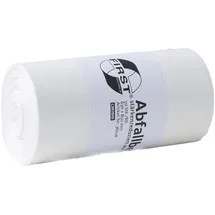 Deiss Müllbeutel 60 Liter, 12 my, LDPE, weiß (1 Rolle = 50 Stück)