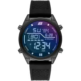 SKECHERS Herren Analog Quartz Uhr mit Silicone Armband SR5142