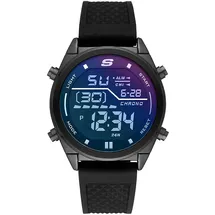 SKECHERS Herren Analog Quartz Uhr mit Silicone Armband SR5142