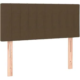vidaXL Boxspringbett mit Matratze Dunkelbraun 100x200 cm Stoff - Braun