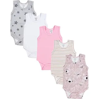 TupTam Baby Mädchen Achselbody in Unifarben 5er Pack Farbe: Farbenmix 3, Größe: 116 - 116